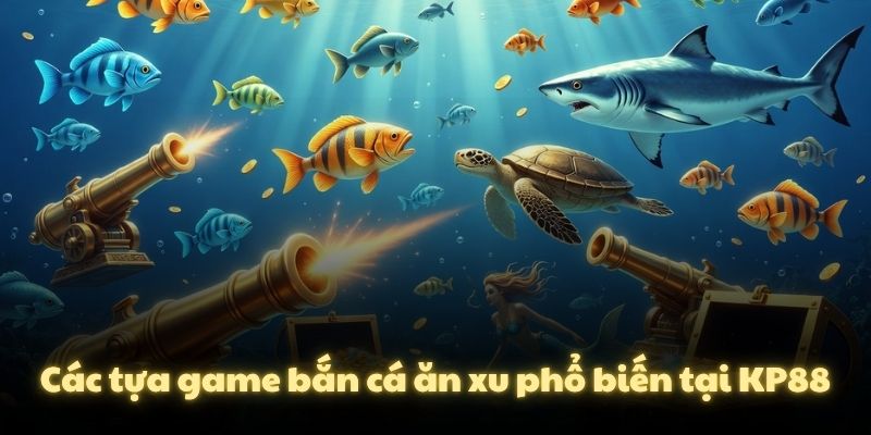 Các tựa game bắn cá ăn xu phổ biến tại KP88